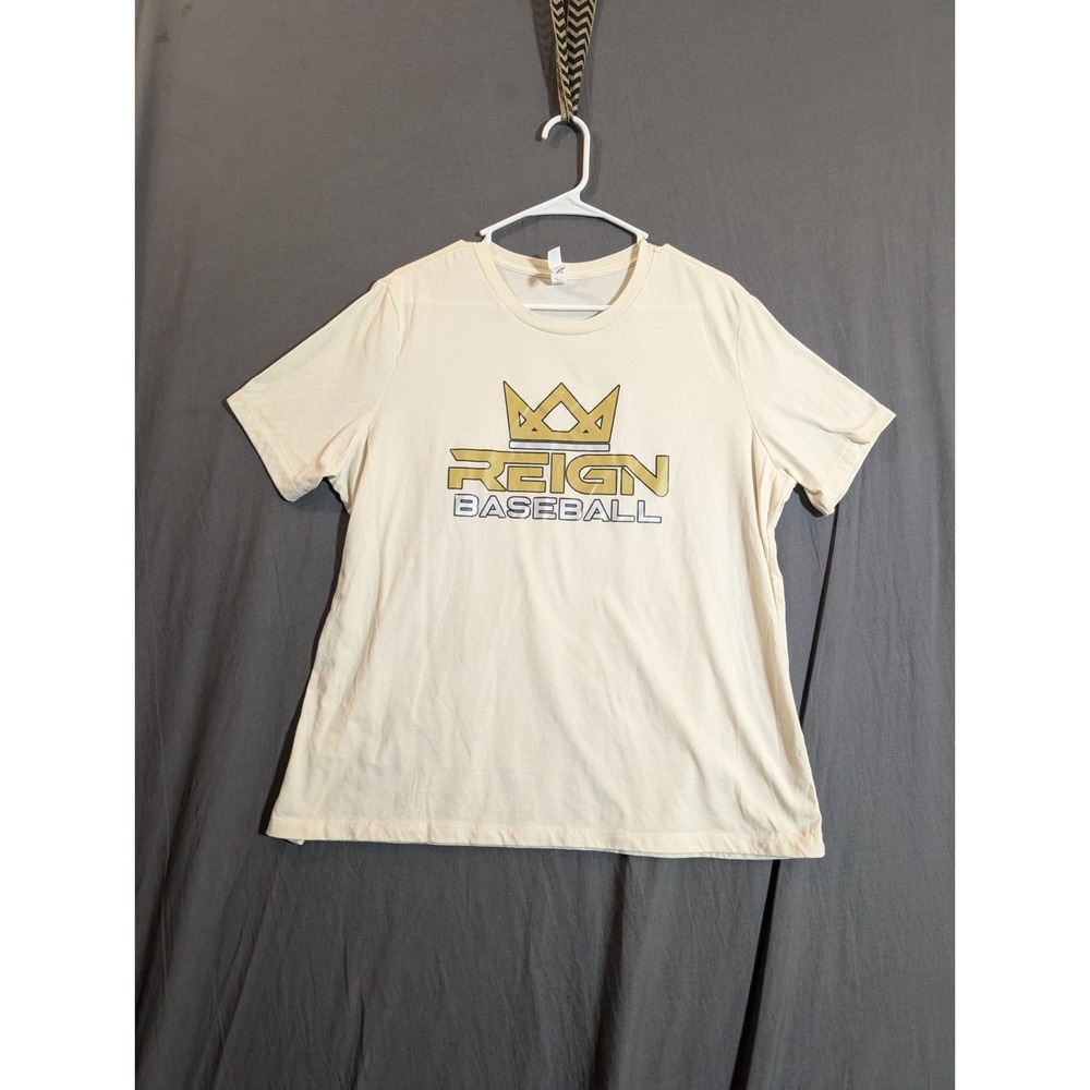 Bella Canvas color beige REING BASEBALL T shirt size XL